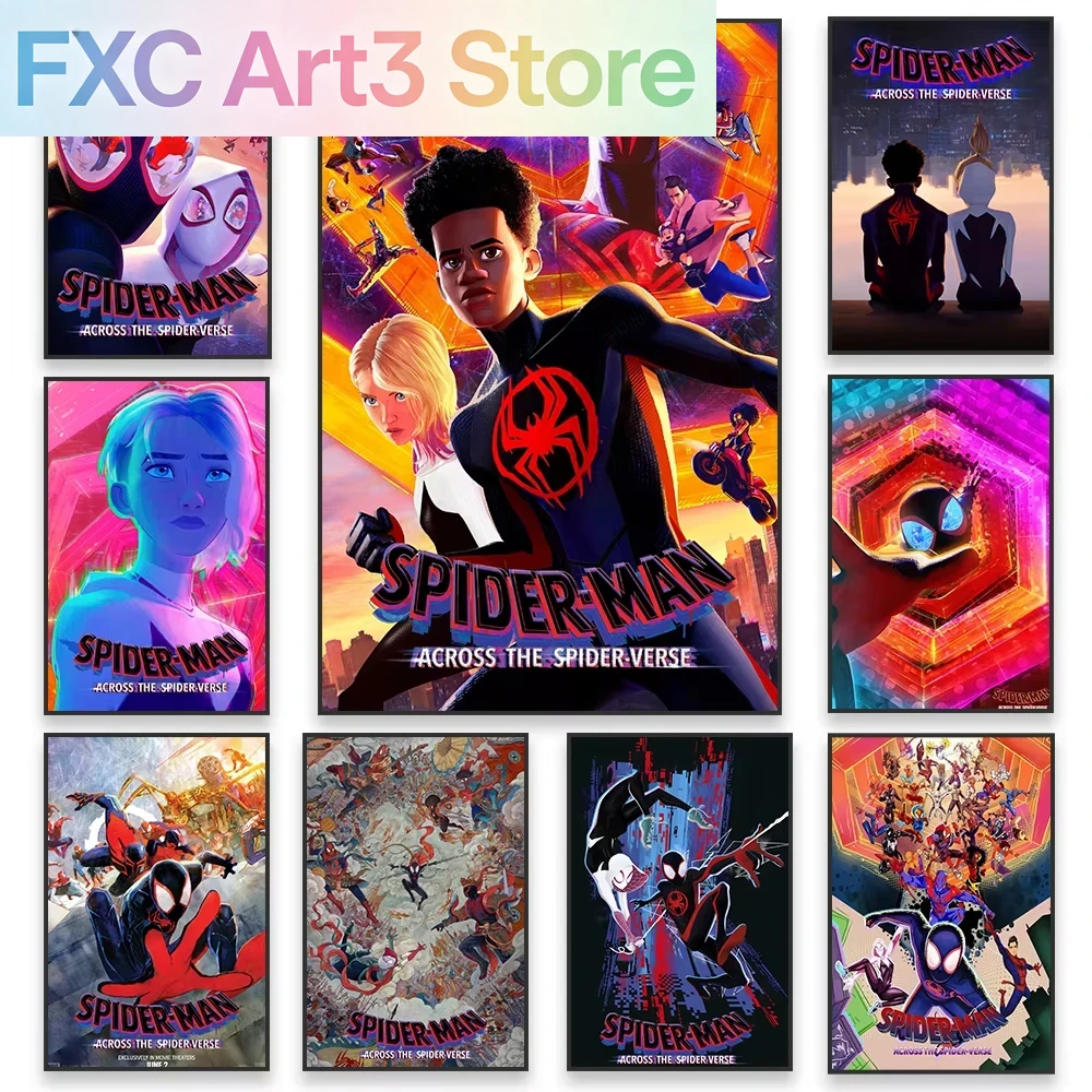 Home Improvement Kids - Frameless Marvel Poster Spider Man Across
