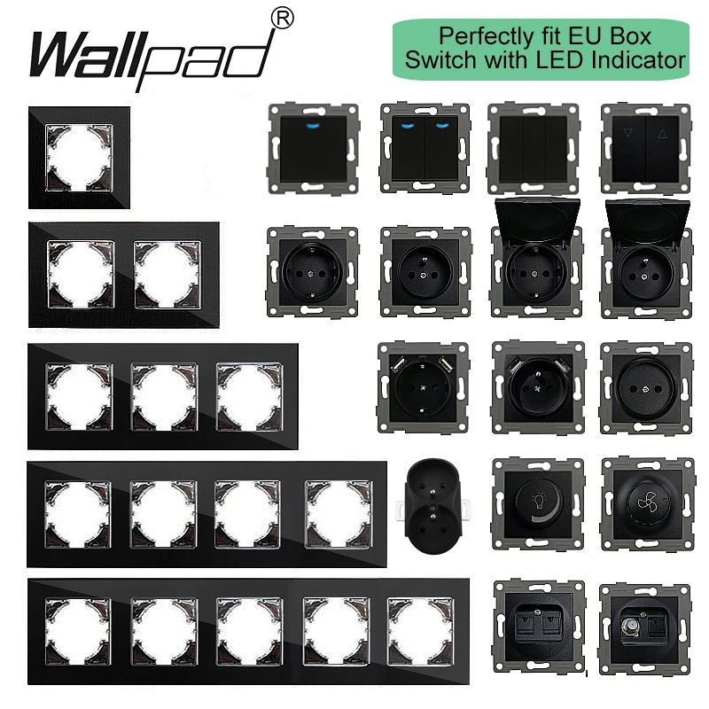 Black Glass Wallpad Electrical - đánh giá và giá Home Improvement Outlet