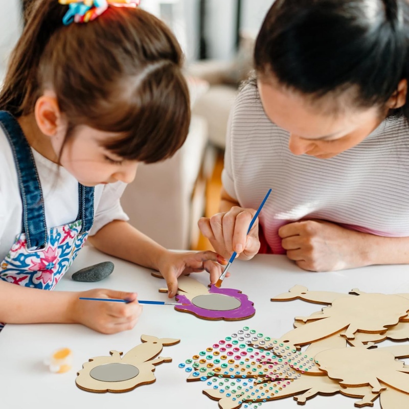 12PCS Mermaid Wooden Mirror Ha - đánh giá và giá Home Improvement Kids
