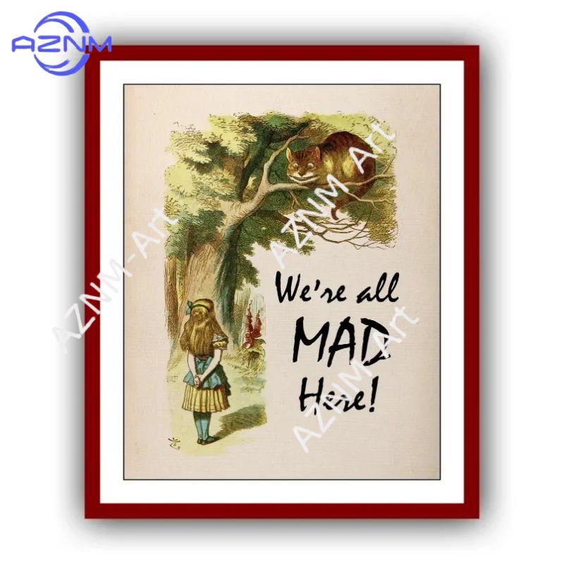 Alice in Wonderland Retro Wall - đánh giá và giá Home Improvement Kids