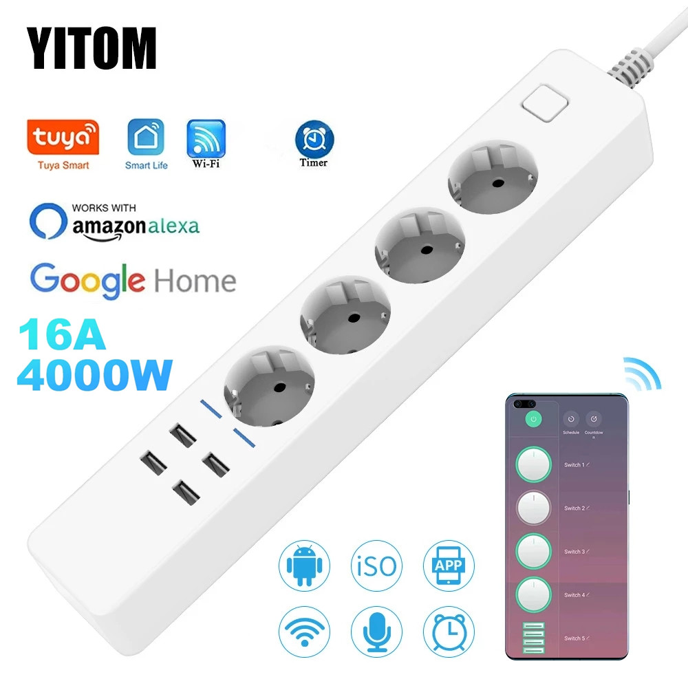 Smart Power Strip Wifi 4 EU Ou - đánh giá và giá Home Improvement Outlet
