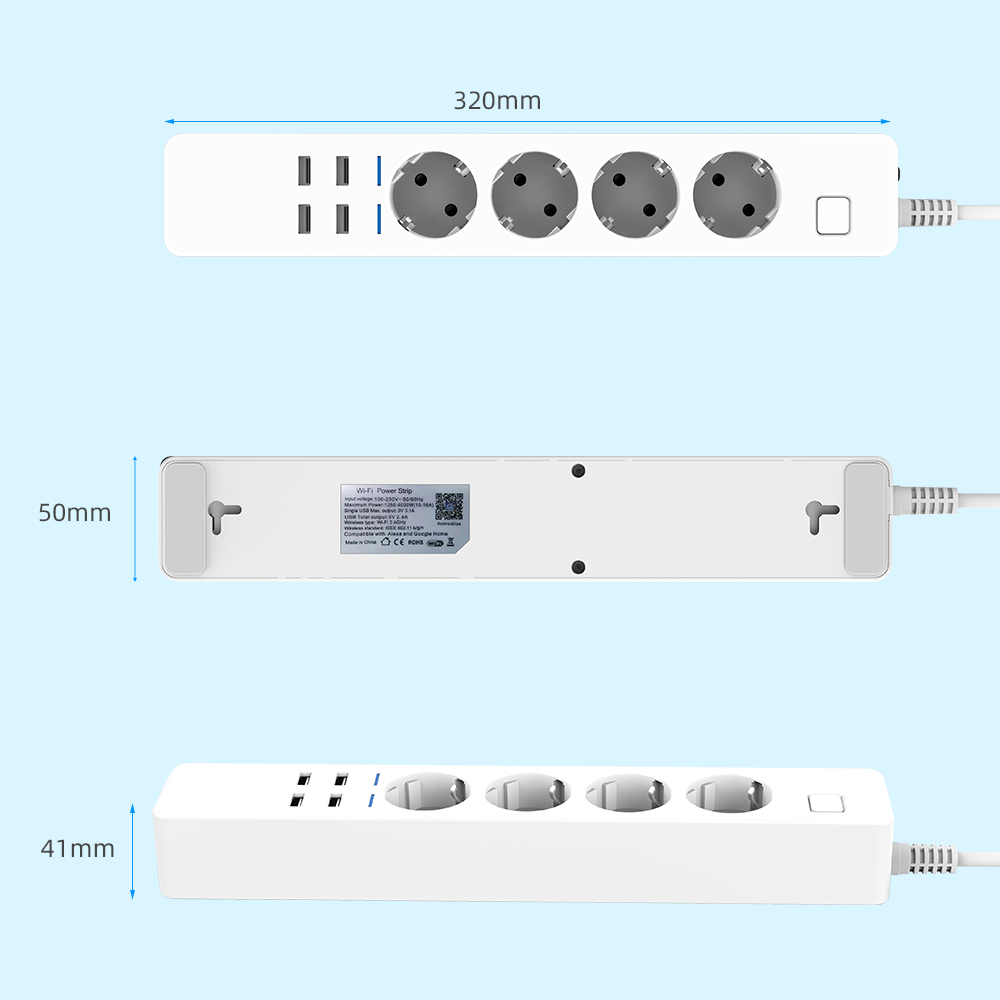 Smart Power Strip Wifi 4 EU Ou - đánh giá và giá Home Improvement Outlet